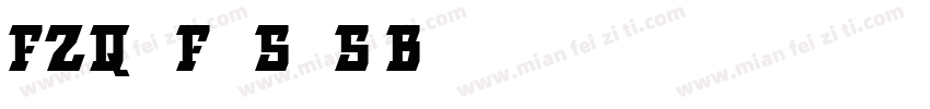 FZQingFangSongS Bold字体转换
